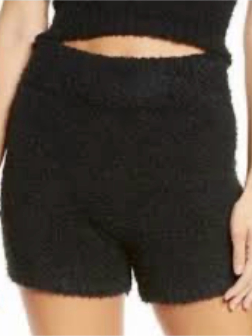 SKIMS Fuzzy High Waist Shorts